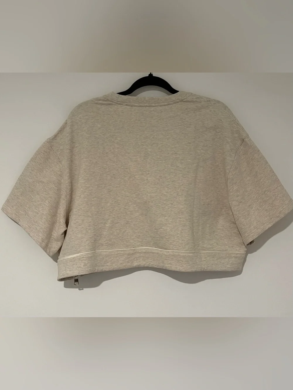 Varley Women’s Fenton Sweatshirt Oversized Cropped Beige - Size Small - Picture 3 of 6